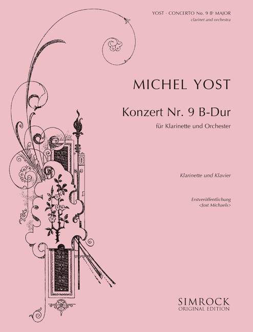 Clarinet Concerto 9 In B Flat (YOST MICHEL)