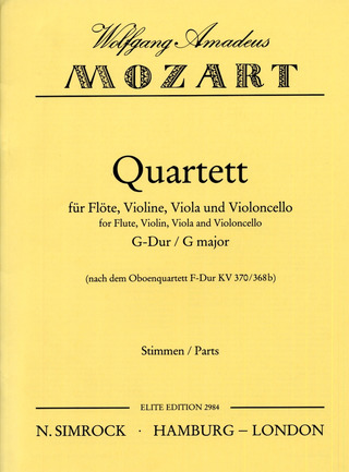Quartet In G Major Kv 370/368B