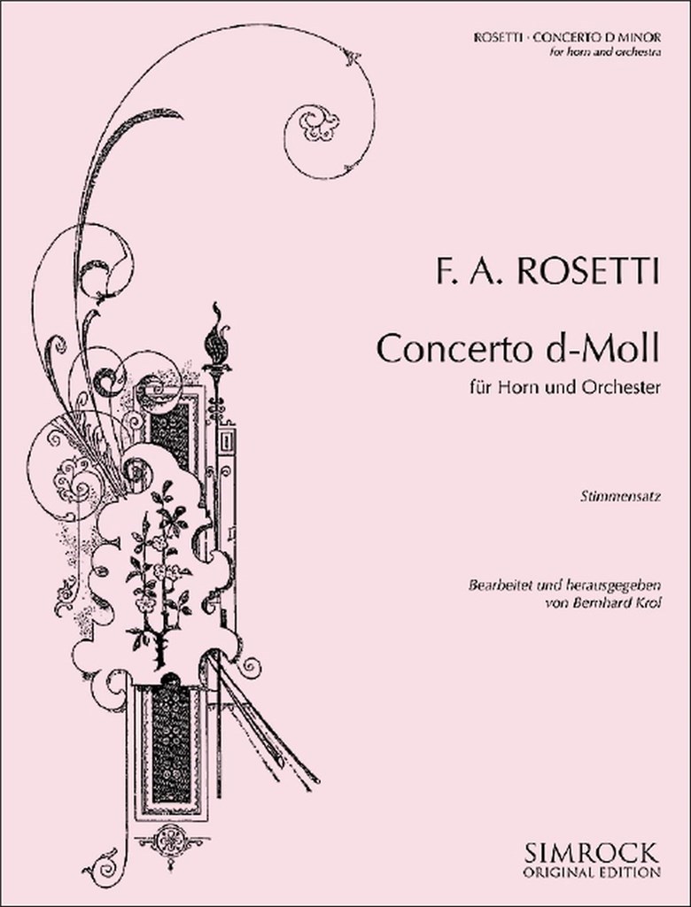 Horn Concerto In Dm Murray C38 (ROSETTI FRANZ ANTON (ROSLER))