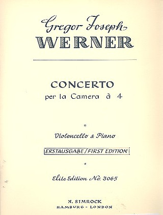 Concerto Per La Camera A 4 (WERNER GREGOR JOSEPH)