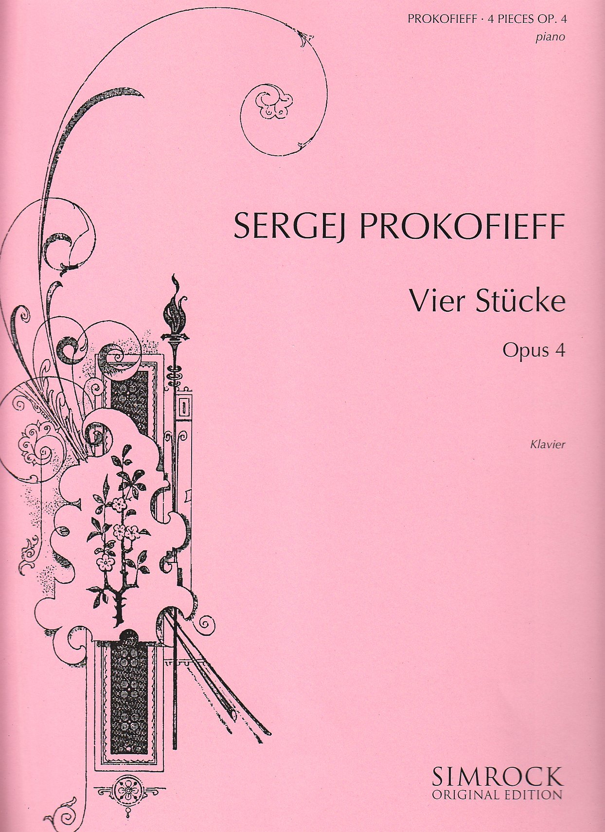 4 Pieces Op. 4 (PROKOFIEV SERGEI)