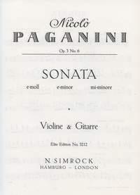 Sonata In E Minor Op. 3/6