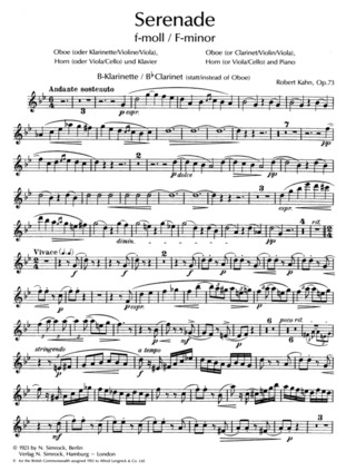 Sérénade In F Minor Op. 73