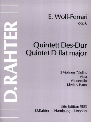 Piano Quintet In D Flat Op. 6
