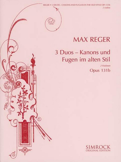 3 Duos Op. 131B (REGER MAX)