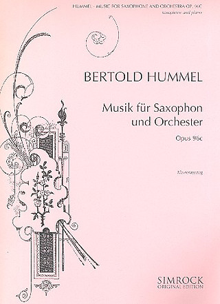 Musik Für Saxophon Und Orchester Op. 96C