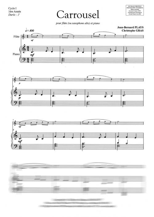 Carrousel (Flûte Ou Sax Alto Et Piano)