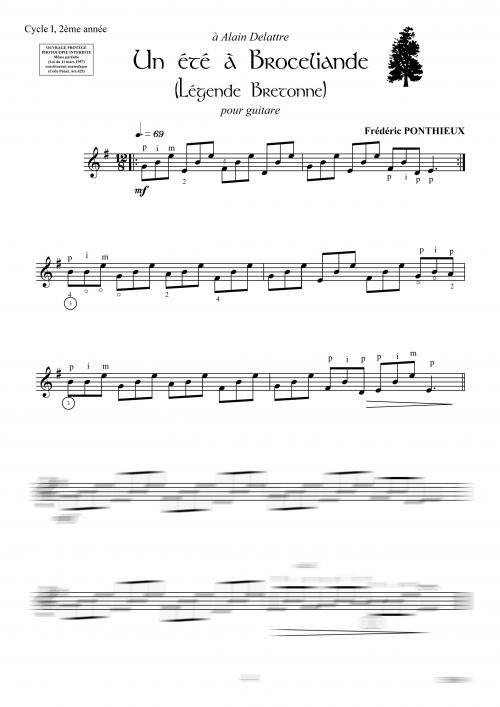 Les Saisons De Ma Guitare (Vol.1) (5 Pièces - 2 Duos Et 3 Soli -) (PONTHIEUX F)
