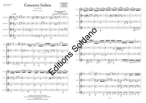 Concerto Italien (1Er Mvt) (3X Clar. En Sib Et Clar. Basse)