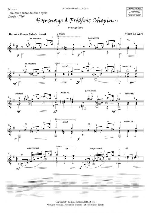 Hommage A Frédéric Chopin (LE GARS MARC)