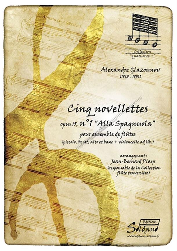 5 Novellettes, Op. 15, N°1 Alla Spagnuola (GLAZOUNOV ALEXANDER)
