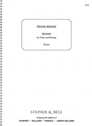 Quintet. Two Violins, Viola, Cello And Piano (BRIDGE FRANK)