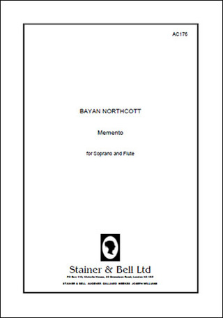 Memento For Soprano And Flûte (C Sharp - G) (NORTHCOTT BAYAN)