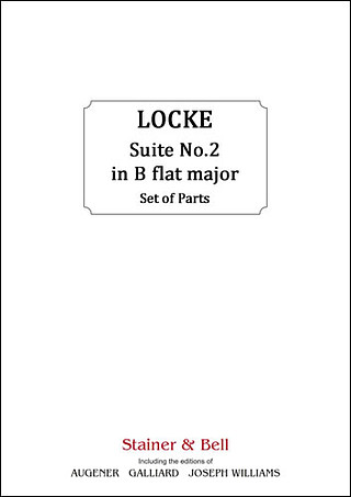 Suite #2 In B Flat Major For Strings, Continuo And Optional Woodwind (LOCKE MATTHEW)
