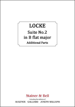 Suite #2 In B Flat Major For Strings, Continuo And Optional Woodwind (LOCKE MATTHEW)