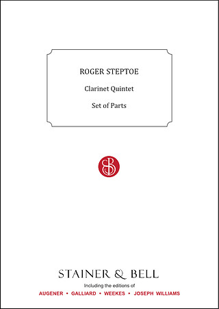 Clarinet Quintet. Parts (STEPTOE ROGER)