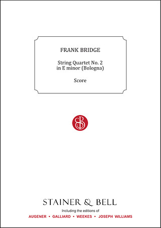 String Quartet #1 In E Minor (Bologna) (BRIDGE FRANK)