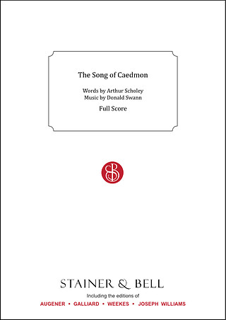 The Song Of Caedmon. Full Score (SWANN DONALD)
