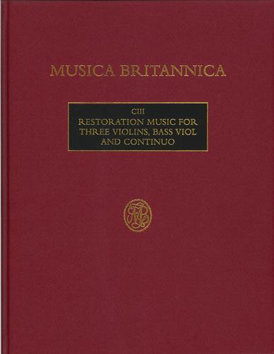 Restoration Music For Three Violins (HOLMAN PETER)