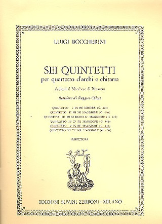 V - Quintette En Re Majeur (BOCCHERINI LUIGI / CHIESA)