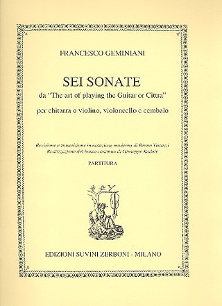 6 Sonate (GEMINIANI FRANCESCO SAVERIO)