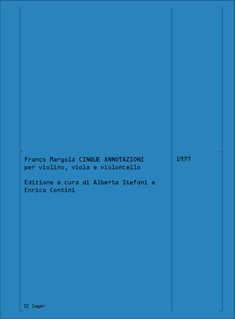Cinque Annotazioni (MARGOLA FRANCO)