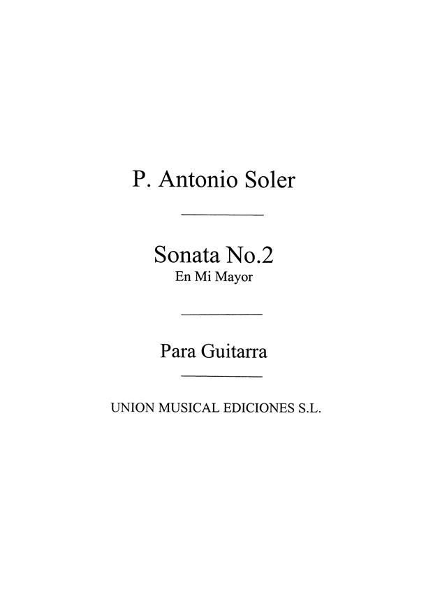Soler Sonata No2 Mim Guitarra