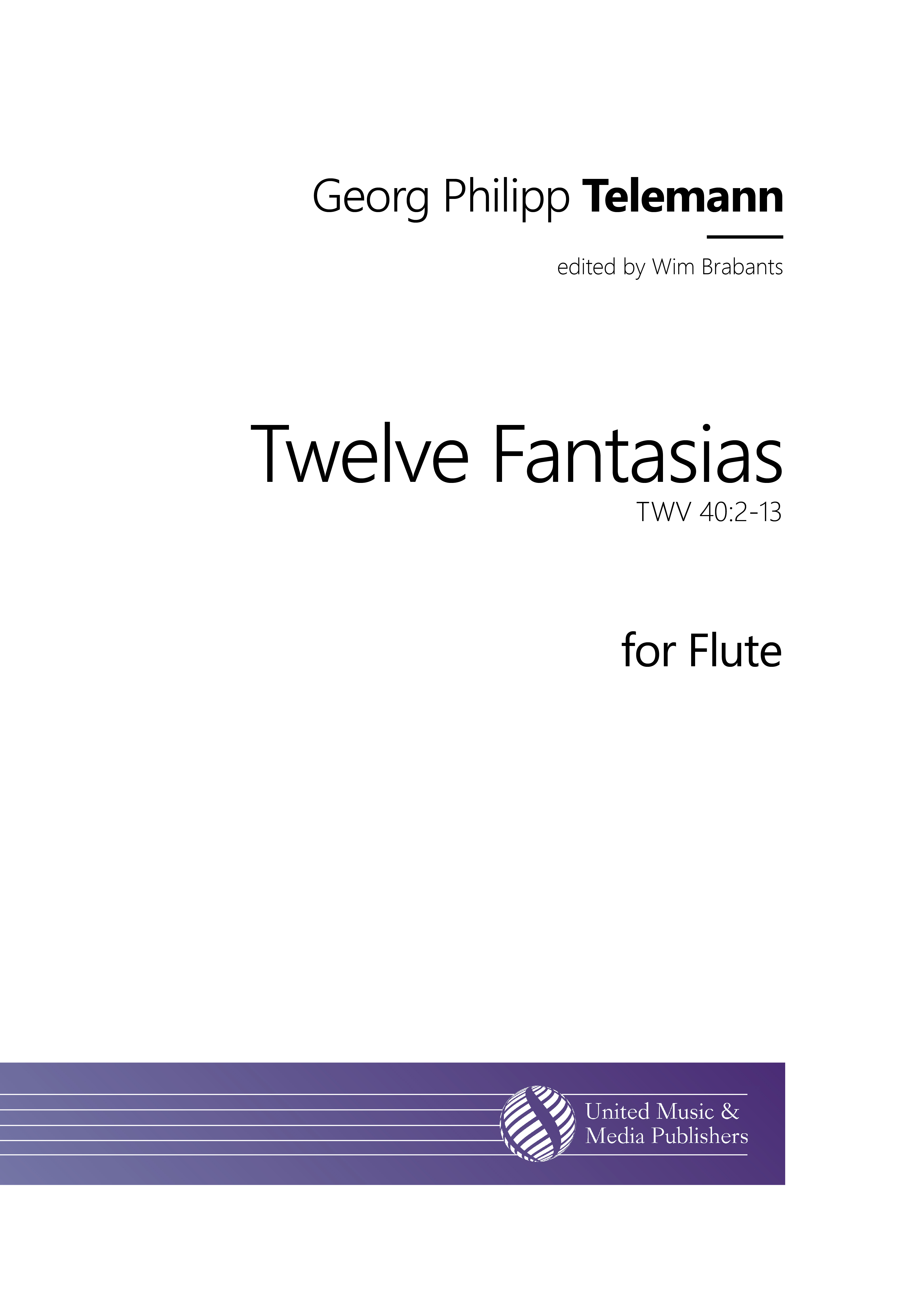 Twelve Fantasias for Solo Flute (TELEMANN GEORG PHILIPP)