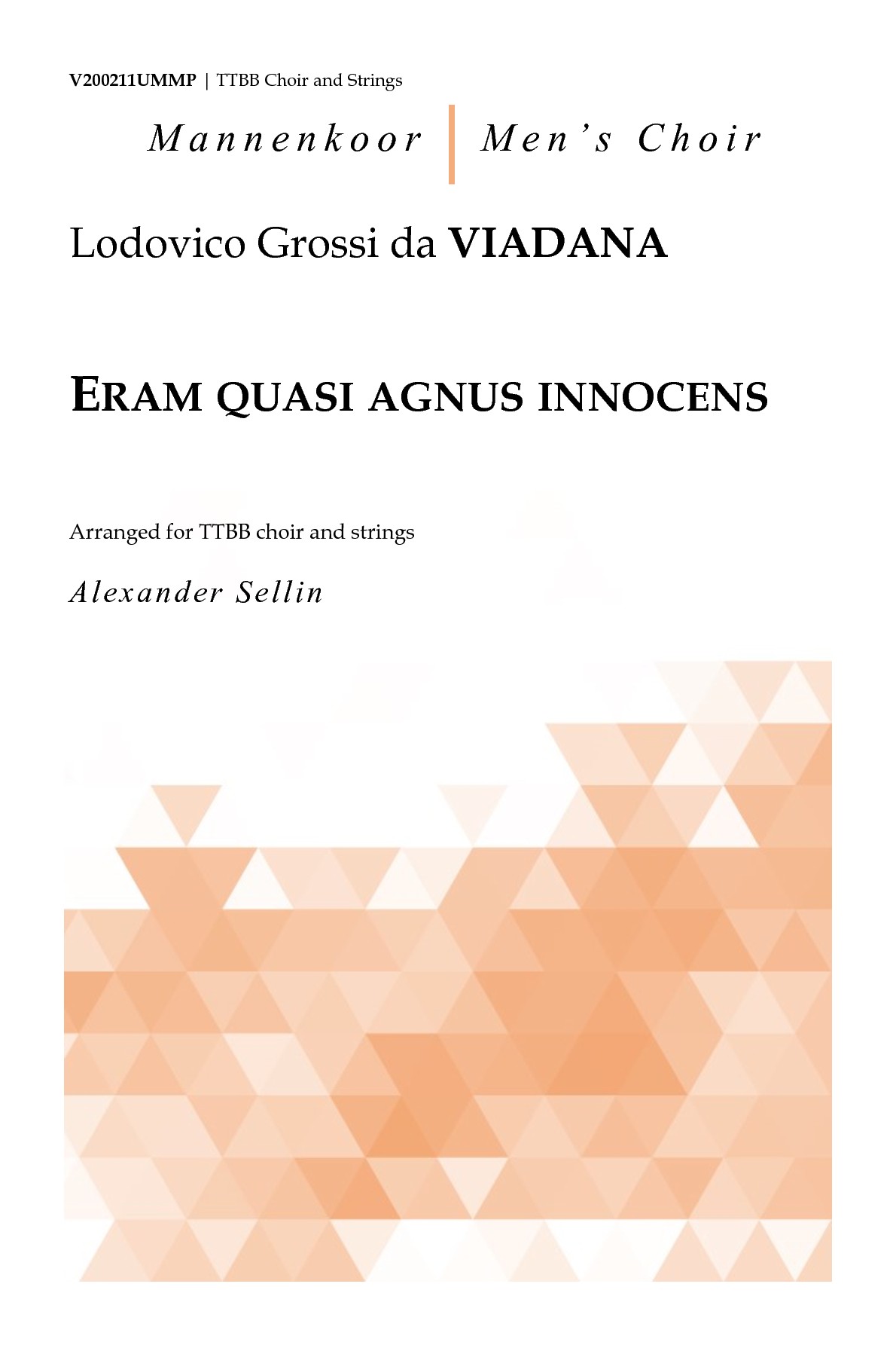 Eram quasi agnus innocens for TTBB Choir and Cordes (VIADANA LODOVICO GROSSI DA)