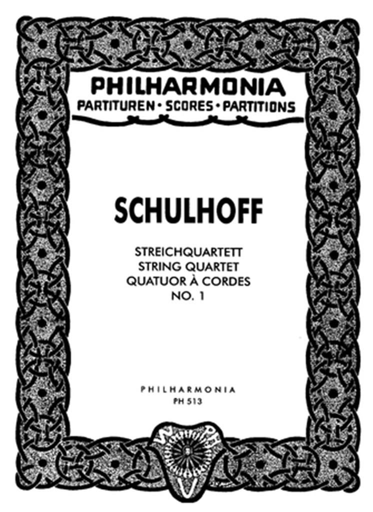 String Quartet #1 (SCHULHOFF ERWIN)