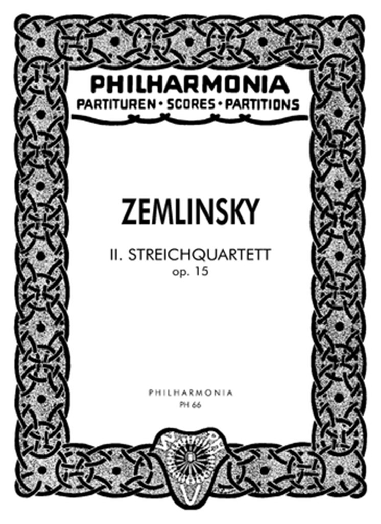 String Quartet #2 Op. 15 (ZEMLINSKY ALEXANDER)