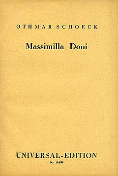 Massimilia Doni (SCHOECK OTHMAR)