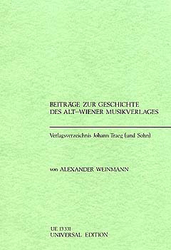 Verlagsverzeichnis Johann Traeg Und Sohn Band 16 (WEINMANN ALEXANDER)