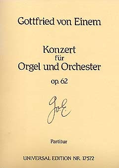 Organ Concerto Op. 62 Score Op. 62