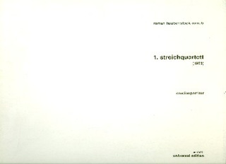Haubenstock Str.Quartet #1 Study Score
