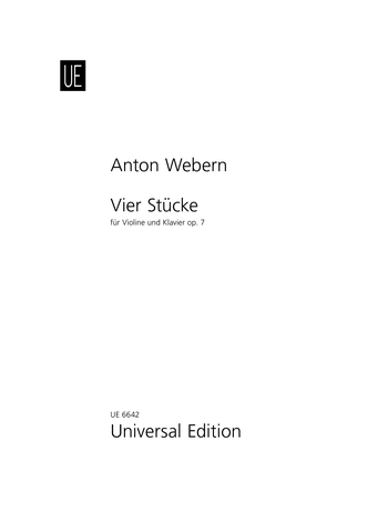 4 Stucke Op. 7 Vln Pft Op. 7 (WEBERN ANTON)