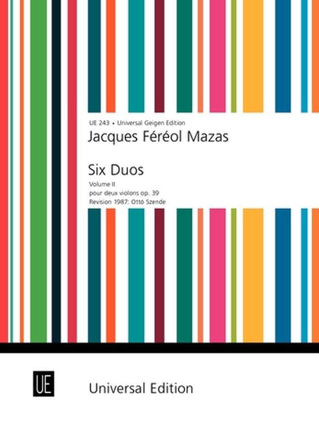 Duos(6) 2 Op.39 (MAZAS JACQUES-FEREOL)
