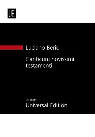 Canticum novissimi testamenti (BERIO LUCIANO)