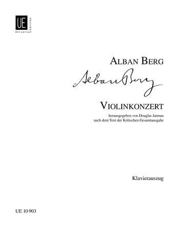 Alban Berg: Violin Concerto for violin and piano (BERG ALBAN)