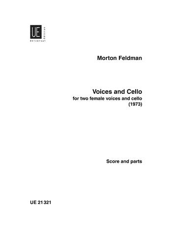 Voices and Cello (FELDMAN MORTON)