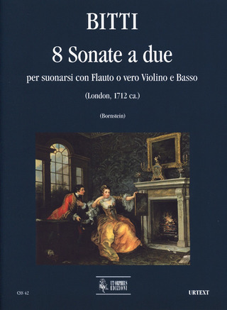 8 Sonate A Due Per Suonarsi Con Flauto O Vero Violino E Basso (London C.1711)