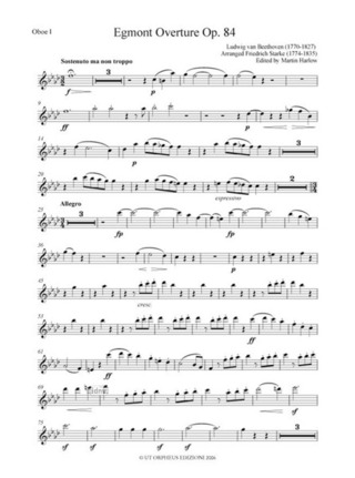 Egmont Overture Op. 84 (Transcription By Friedrich Starke - Wien 1812)