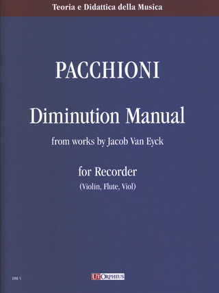 Manuale Di Diminuzione From Works By Jacob Van Eyck