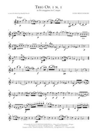 6 Trios Op. 1 (G 77-82) For 2 Violins And Violoncello. Vol.1: Trios Nos. 1-3 (BOCCHERINI LUIGI)
