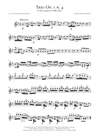 6 Trios Op. 1 (G 77-82) For 2 Violins And Violoncello. Vol.2: Trios Nos. 4-6 (BOCCHERINI LUIGI)