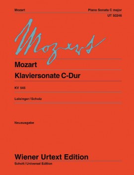Sonate Facile En Do Majeur Kv 545 (MOZART WOLFGANG AMADEUS)